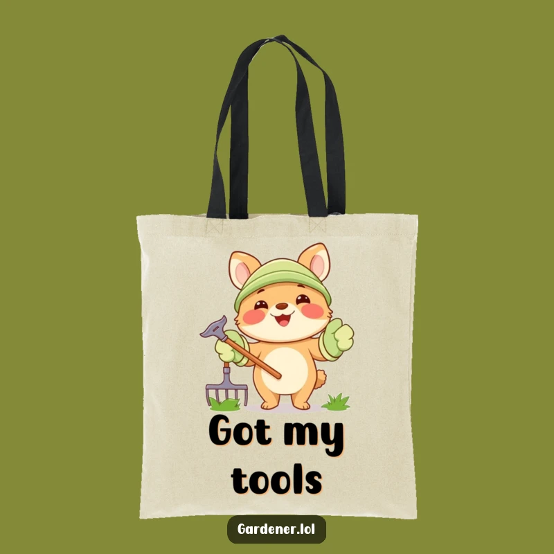 Funny Gardening Animal Tote Bag: Carry Your Tools with a Smile - The Perfect Funny Gift